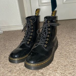 shiny doc martens
